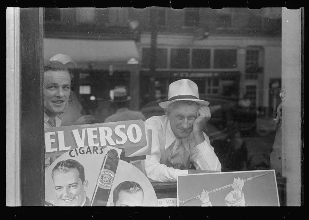 [Untitled photo, possibly related to: Street scene, Marysville, Ohio], 1938