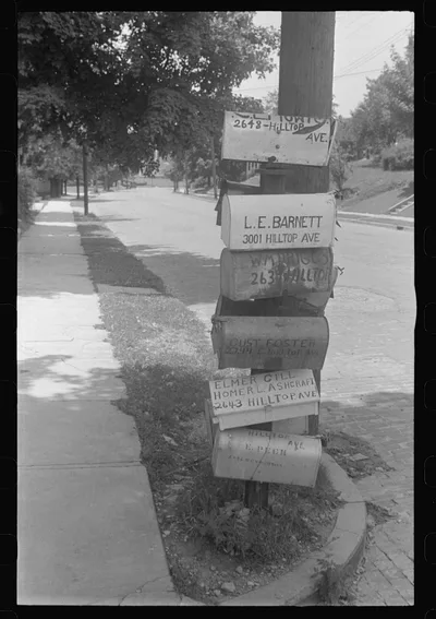 Mailboxes, central Ohio (see general caption), 1938