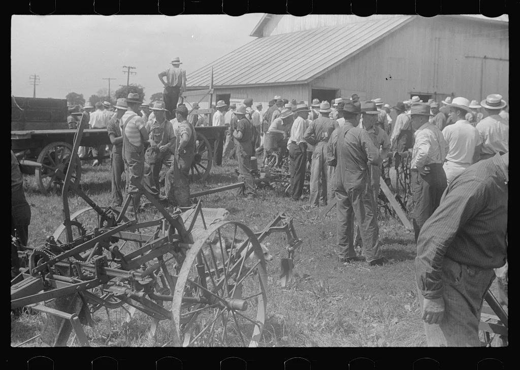 Public auction in central Ohio, 1938