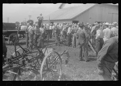 Public auction in central Ohio, 1938