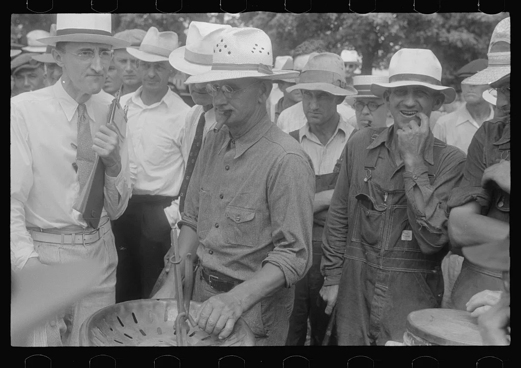 Public auction, central Ohio, 1938