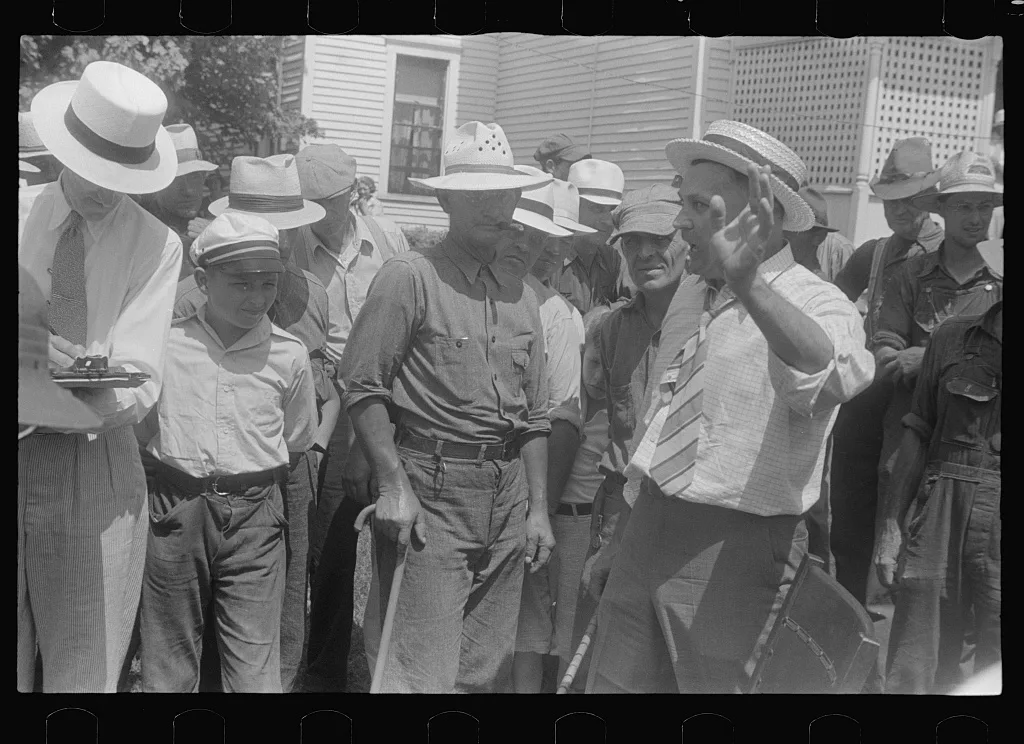 Public auction in central Ohio, 1938