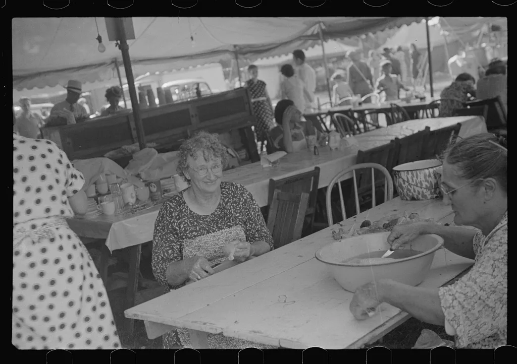 [Untitled photo, possibly related to: Refreshment stand at county…, Ohio, 1938