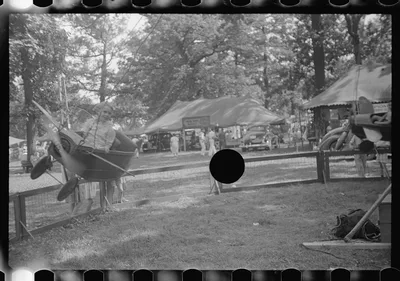 [Untitled photo, possibly related to: Spectators at county fair,…, Ohio, 1938