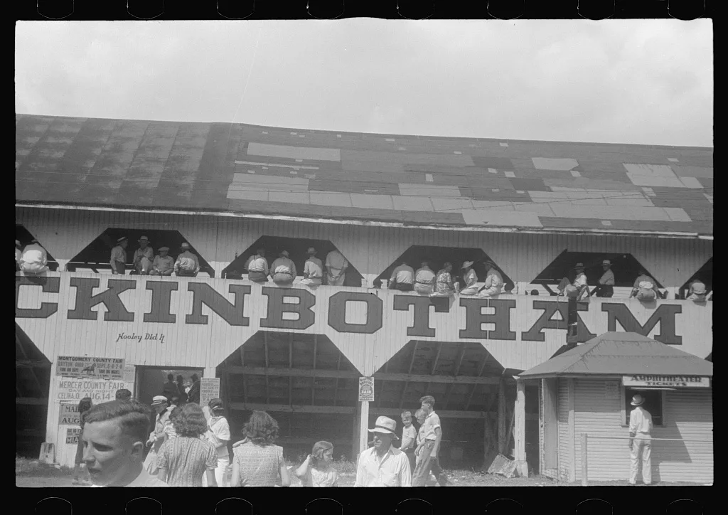 Amphitheatre, county fair, central Ohio, 1938