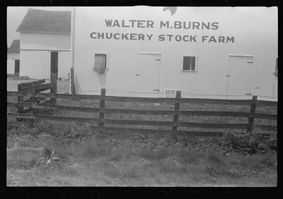 Barn in central Ohio (see general caption), 1938