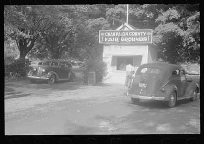 Entrance to Champaign County Fair, Ohio, 1938